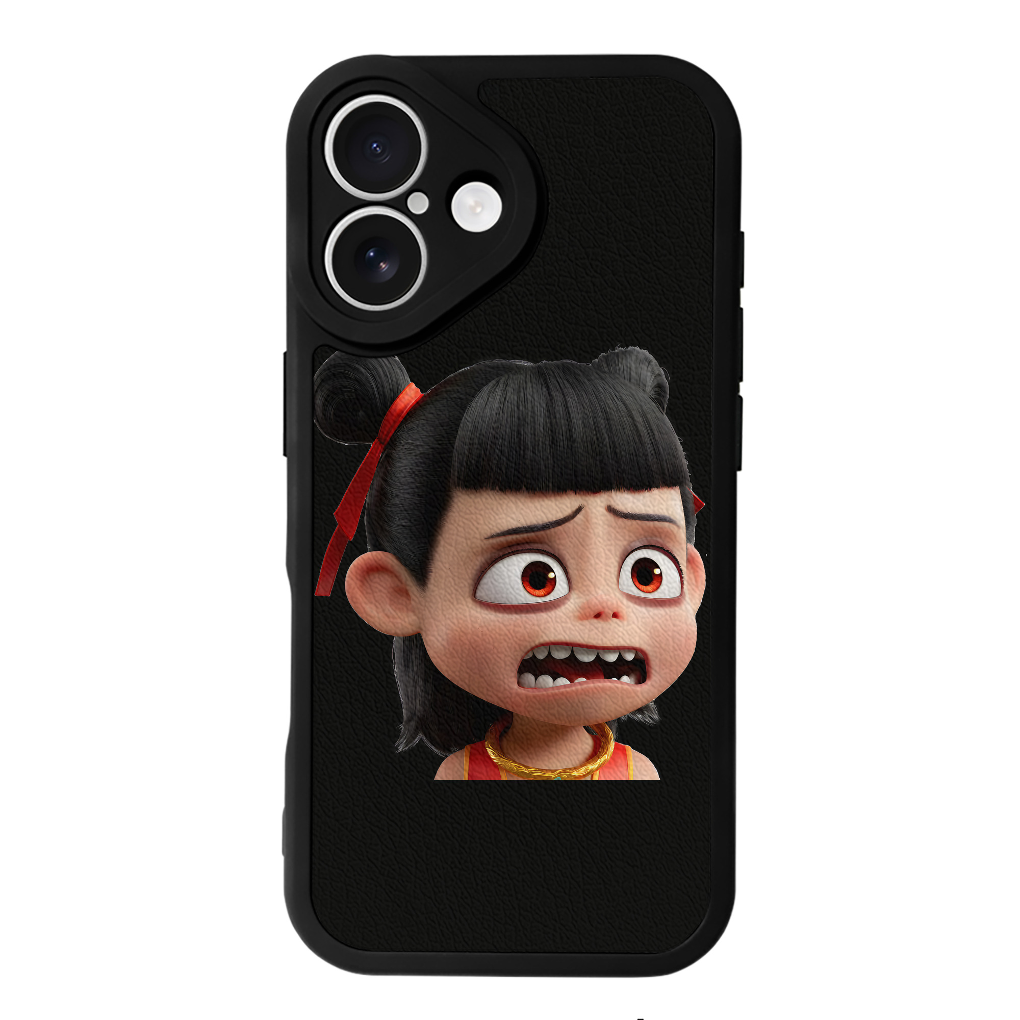 （画像用） Ne Zha 2 ナタ 魔童の大暴れ 【iPhone 16シリーズ対応】シリコンスマホケース（レザー調） 材質：シリコン